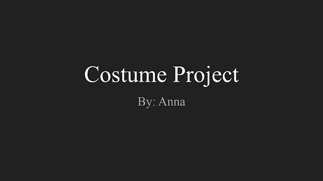Nature Costume — Tech Theatre 3,4