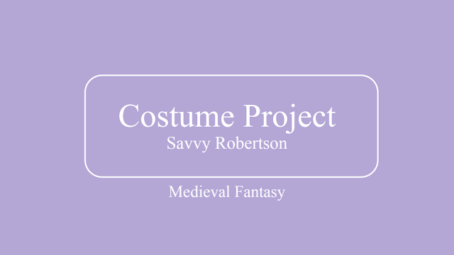 Costume Design & Build — Tech Theatre 1,2