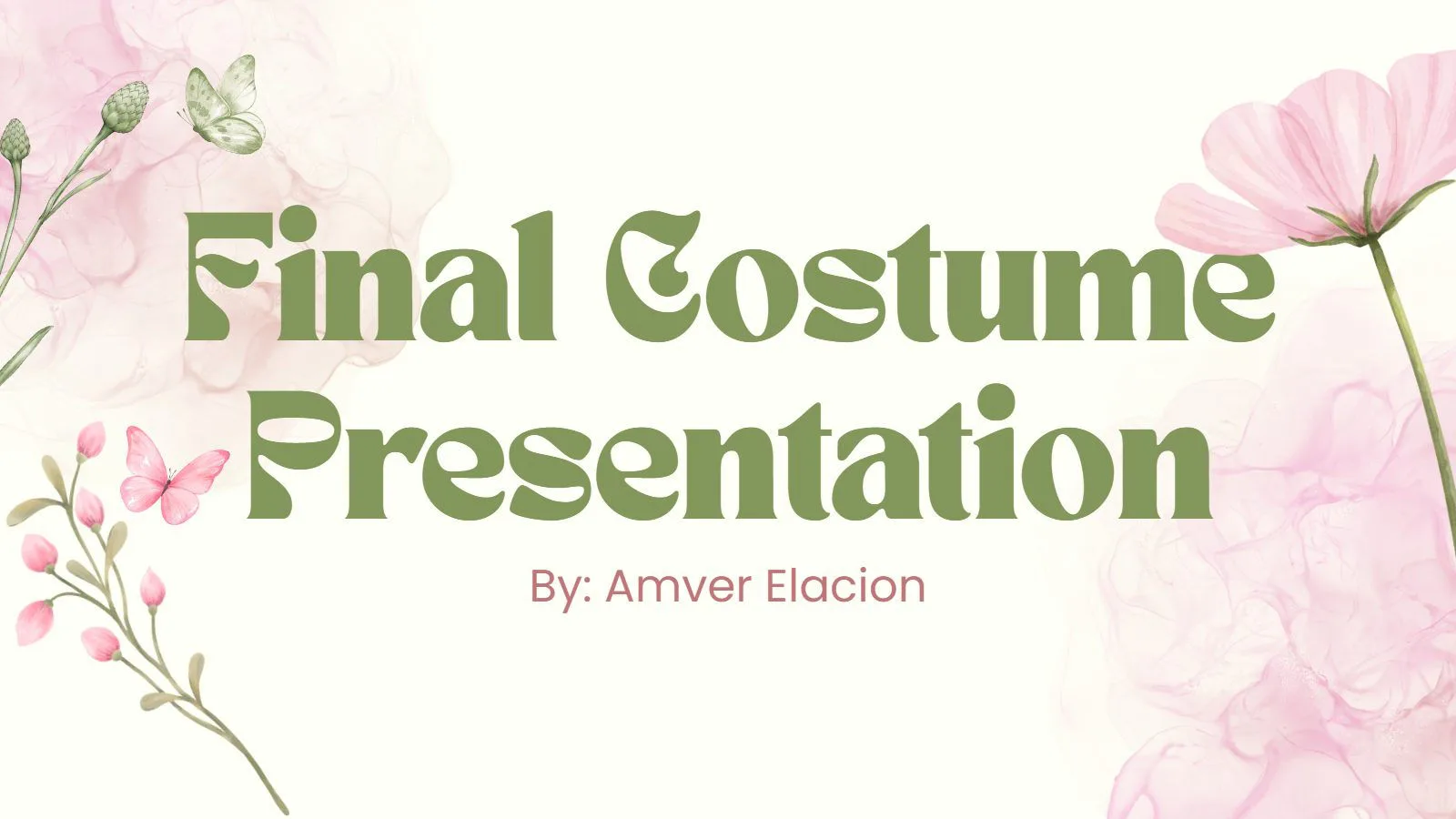 Costume Project — Tech 1,2