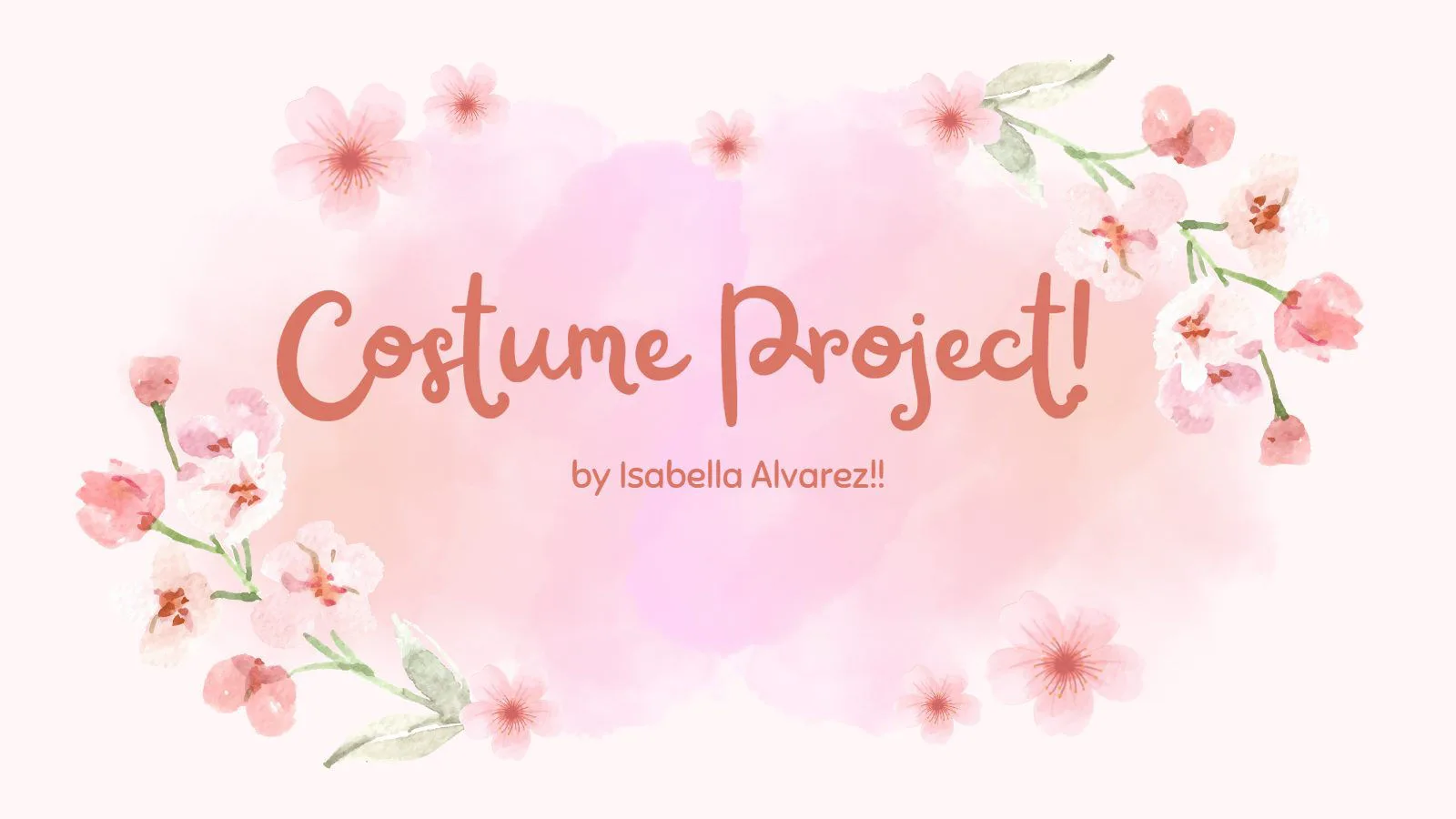 Costume Project — Tech 1,2