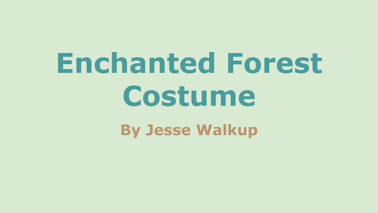 Costume Project — Tech 1,2